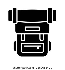 Backpack icon vector on trendy design