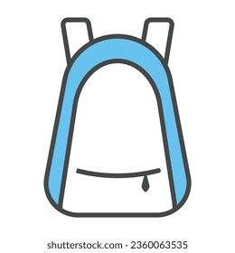 Backpack icon vector on trendy design