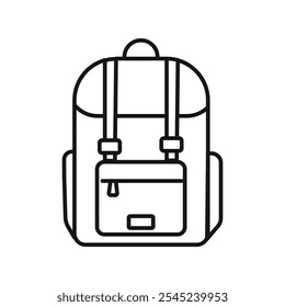 Backpack icon vector set collection for web