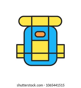 backpack icon vector. backpack sign on white background. backpack icon for web and app