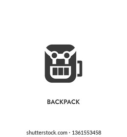 backpack icon vector. backpack sign on white background. backpack icon for web and app
