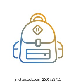Backpack icon vector stock illustration
