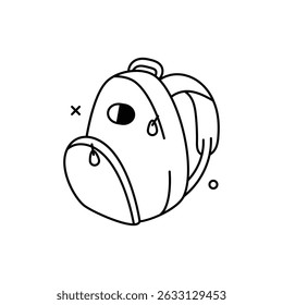 Backpack Icon vector stock illustration