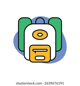 Backpack Icon vector stock illustration