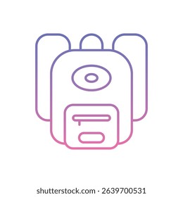 Backpack Icon vector stock illustration
