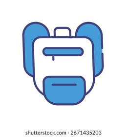 Backpack icon vector stock illustration