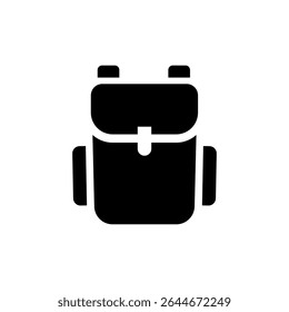 Backpack icon. Backpack vector symbol.