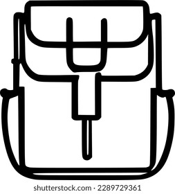 backpack icon vector symbol design illustration