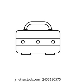 backpack icon vector template illustration logo design