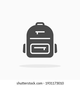 Backpack Icon. For Your Design, Logo. Vector Illustration.