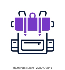 icono de mochila para tu sitio web, móvil, presentación y diseño de logotipo.