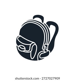 backpack icons minimalist flat style design. backpack Vector illustration on white background