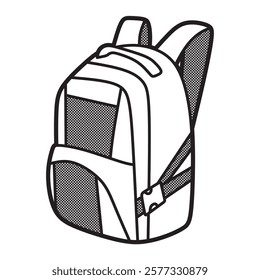 backpack images simple black and white