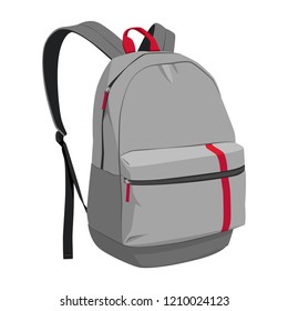 Backpack isolated on white background