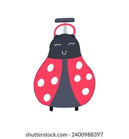 backpack kid luggage cartoon. pack back, rucksack open, book people backpack kid luggage sign. isolated symbol vector illustration