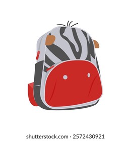 Backpack, Kindergarten Isolated Vector Illustration