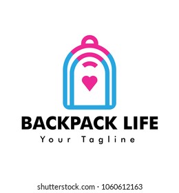 Backpack Life Logo Template