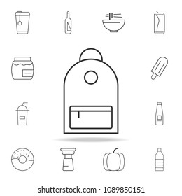 Backpack line icon. Detailed set of web icons and signs. Premium graphic design. One of the collection icons for websites, web design, mobile app on white background