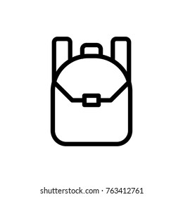 Backpack line icon. High quality black outline logo for web site design and mobile apps. Vector illustration on a white background.