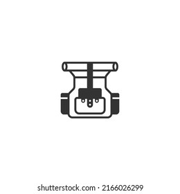 Backpack line icon. linear style sign for mobile concept and web design. Backpack outline vector icon. Symbol, logo illustration. Vector graphic