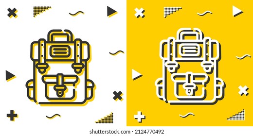 backpack line icon. Simple outline style.backpack linear sign. Vector illustration isolated on white background. Editable stroke EPS 10
