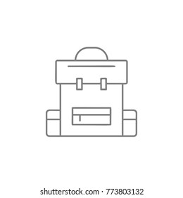 Backpack line icon. Web element. Premium quality graphic design. Signs symbols collection, simple icon for websites, web design, mobile app, info graphics on white background