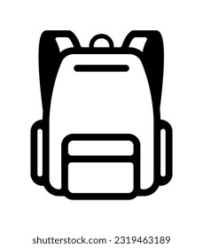 Backpack , luggage vector icon illustration