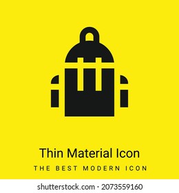 Icono de material amarillo brillante mínimo