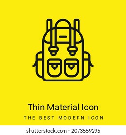 Icono de material amarillo brillante mínimo