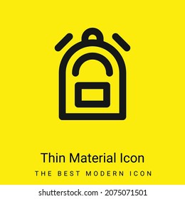 Icono de material amarillo brillante mínimo