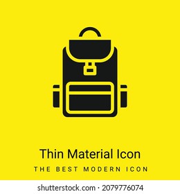 Icono de material amarillo brillante mínimo