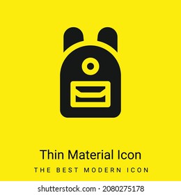 Icono de material amarillo brillante mínimo