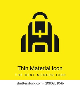 Icono de material amarillo brillante mínimo