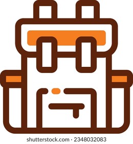 Mochila Icono mixto - Icono único, vector 