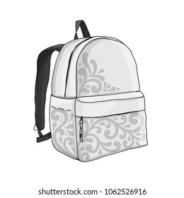 Backpack mockup, sketch for your design