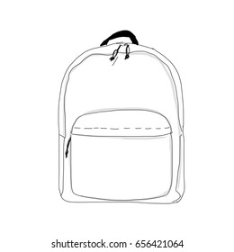 Backpack Mockup, Sketch For Your Design