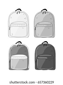 Backpack mockup, sketch for your design