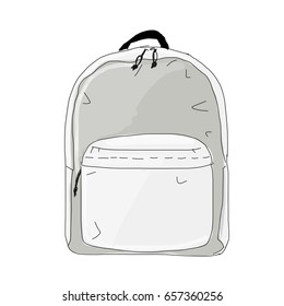Backpack mockup, sketch for your design