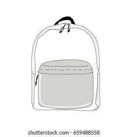 Backpack Mockup, Sketch For Your Design
