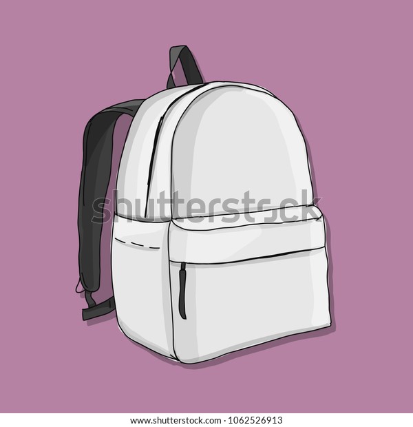 Download Backpack Mockup Sketch Your Design Stock Vector Royalty Free 1062526913
