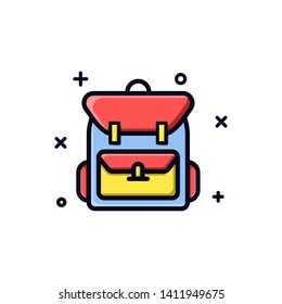 Backpack with Modern Style, for School, Traveling, Hiking, Camping, Photographer