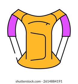 backpack motorcycle line icon vector. backpack motorcycle sign. isolated symbol illustration
