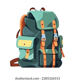 backpack on white background icon isolated