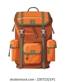 Backpack on white background icon isolated