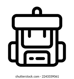 ilustración de estilo de esquema de mochila