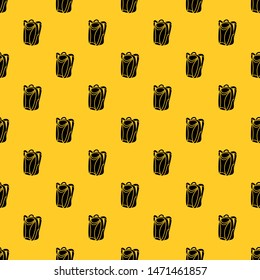 Backpack pattern seamless vector repeat geometric yellow for any design