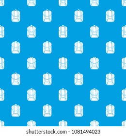 Backpack pattern vector seamless blue repeat for any use