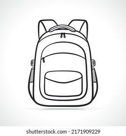 backpack or school bag drawing