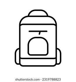 Backpack. School bag Icon symbol template for graphic and web design collection logo vector illustration