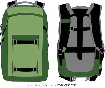 backpack school ccolorfull, cartoon backpack isolated, backpacks flat vector, Cartoon school backpacks, backpack icon colorfull